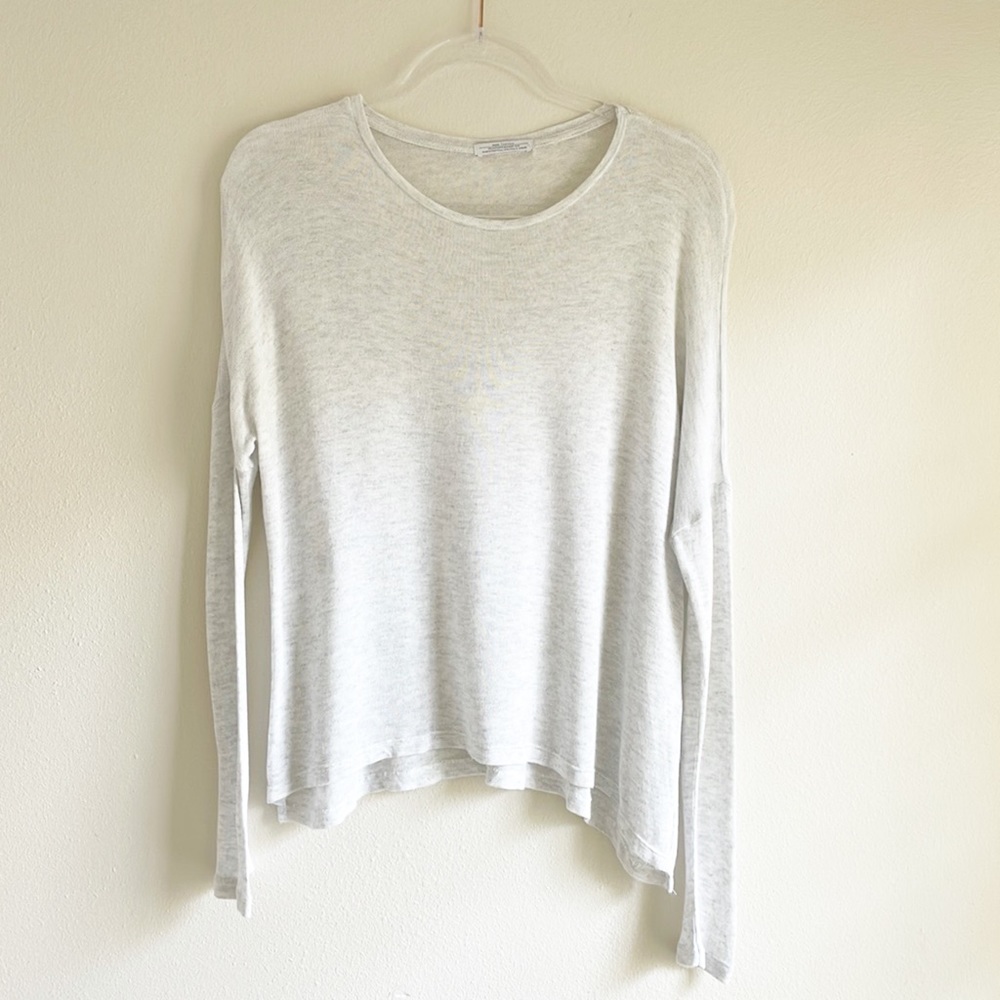ZARA gray long sleeve top